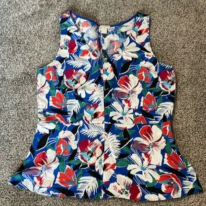 Floral peplum top